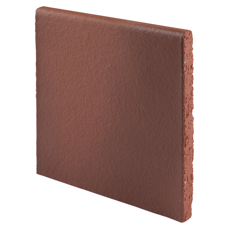 Quarry 5.9" x 5.9" Ceramic Bullnose Tile Trim in Flame Red