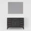 Miroir de salle de bain simple l 48 po x P 22 po Laurel-82319256-82319260