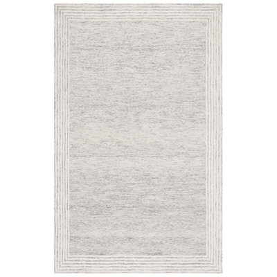 Lauren Lauren Ralph Lauren Hand Tufted Wool Cotton Oriental Rug in Grey/Ivory