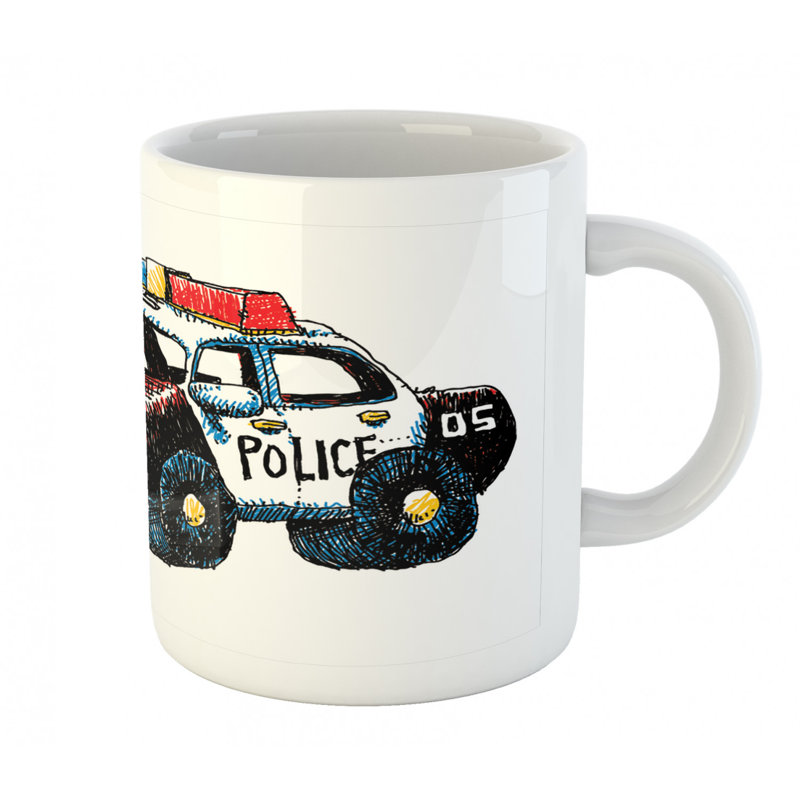 Grande tasse à café policière