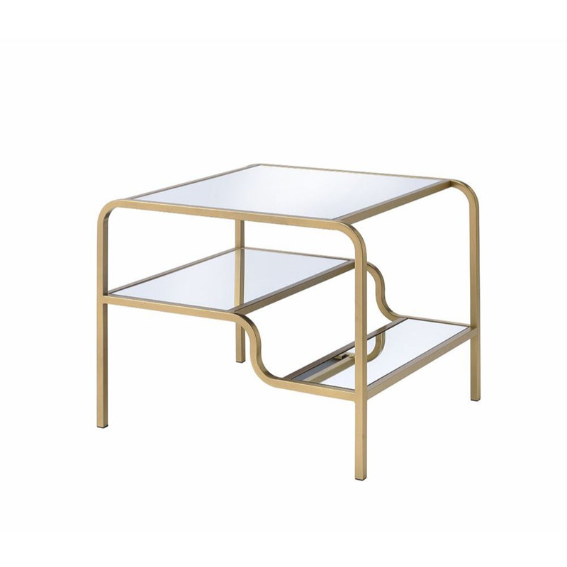 Table de bout en verre avec rangement Feiss