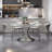 Luxury Round Microlite Stone Dining Table Set-104065801