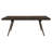 Huy 5-piece Rectangular Dining Table Set Dark Walnut-116745580