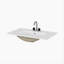 Lavabo de salle de bain 32 trous en céramique blanche 32 trous, convient à un meuble-lavabo de 31,5 pouces, trou de robinet pré-percé, design minimaliste moderne, durable et facile à nettoyer