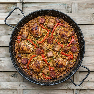 Poêle à paella en acier émaillé Magefesa