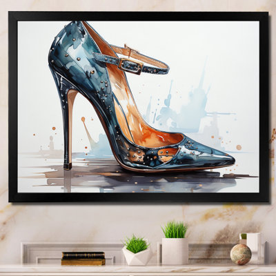 Black Fashion High Heel Power I - Imprimé