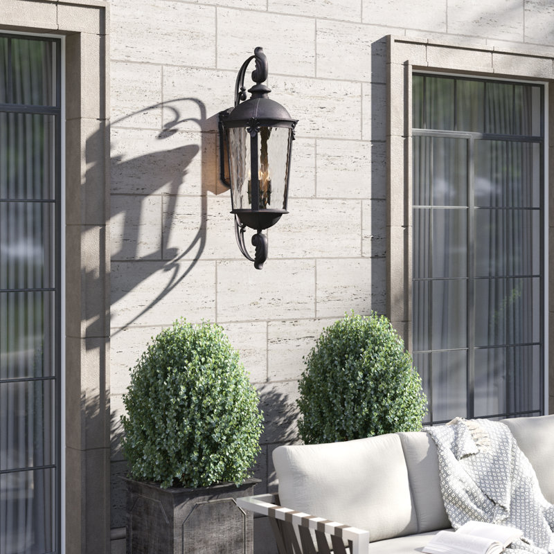 Windsor 6-Light Outdoor Wall Lantern, Black