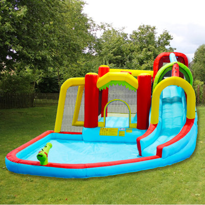 14.75' x 11.5' Bounce House with Slide and Air Blower