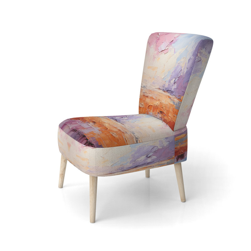 Blush Horizon II - Chaise d'appoint rembourrée contemporaine