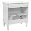 Meuble-lavabo luxueux avec lavabo en céramique et rangement à fermeture en douceur-129904002