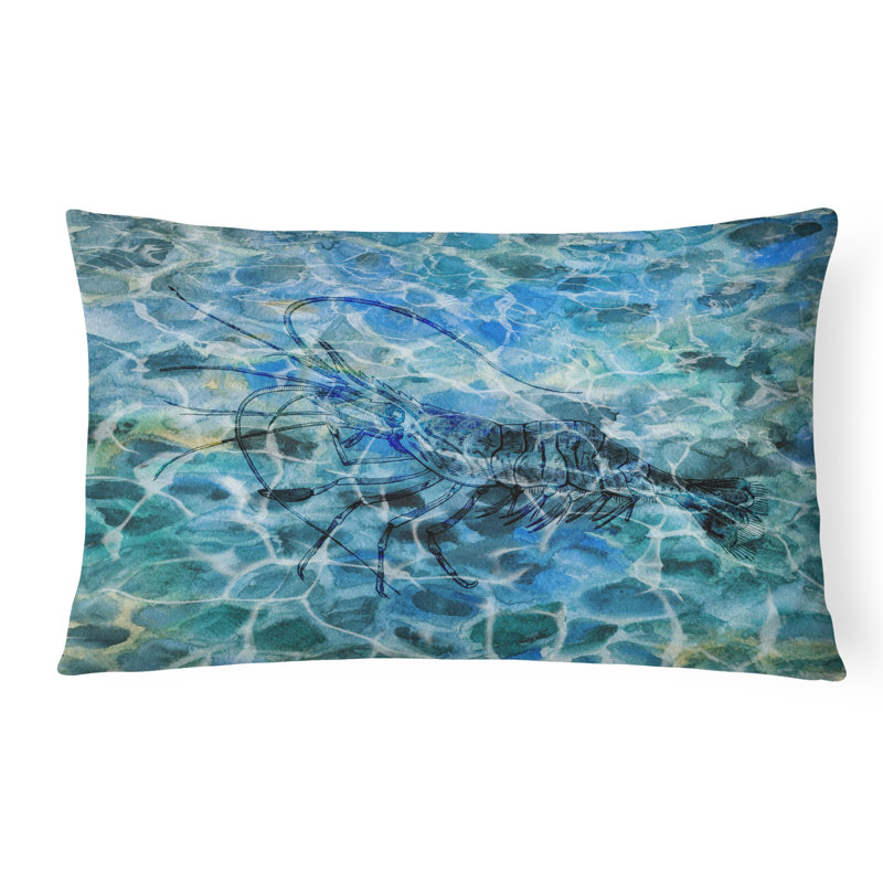 Coussin lombaire à crevettes sous l'eau