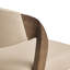 Chaise d'appoint rembourrée Aiko crème-1473153012