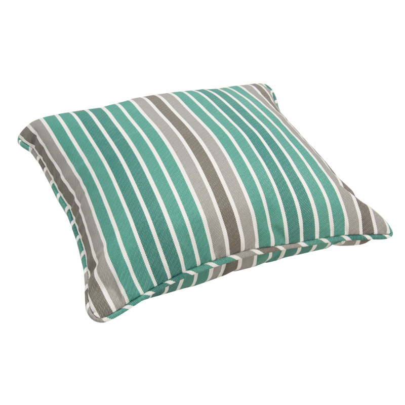 Ensemble de housse de coussin d'extérieur carré, Bleu / gris