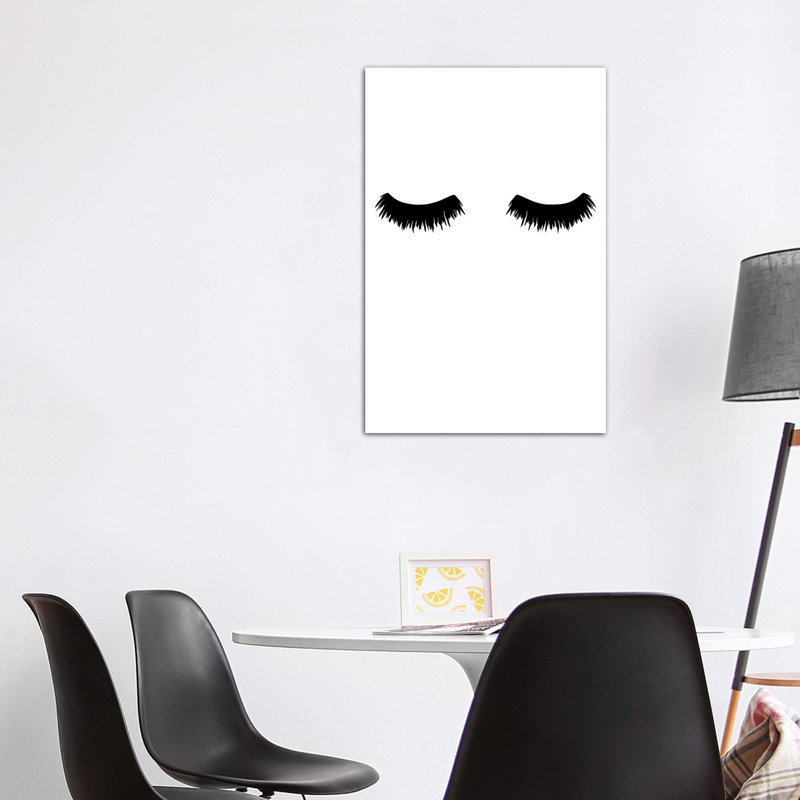 Lash Bold - impression d'art graphique, Toile tendue, Pas de tapis, H 48 po x l 32 po x P 1,5 po