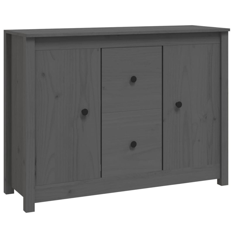 Torres 100cm Solid Wood Sideboard, Grey