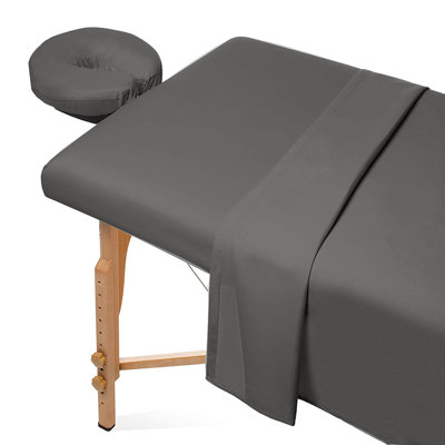 Ensemble de draps 3 pièces pour table de massage en microfibre