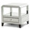 Montreal Mirrored Glass Top End Table with Storage