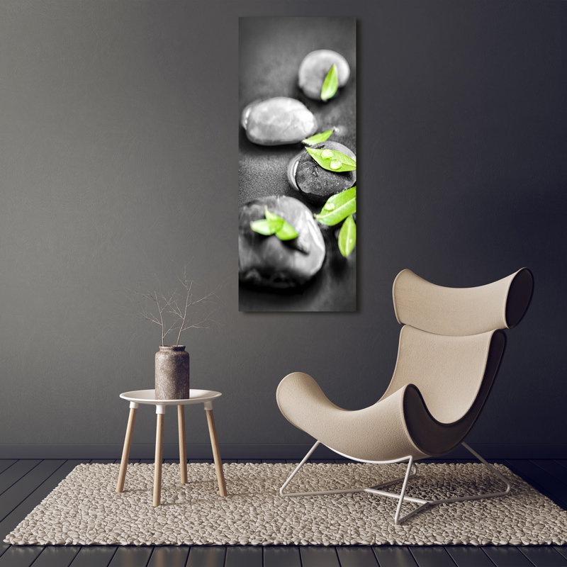Leaves Of Zen Stones - Wrapped Canvas Print
