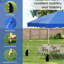 Abri de patio portatif pliable 10 x 10 pi avec sac à roulettes bleu-118248335