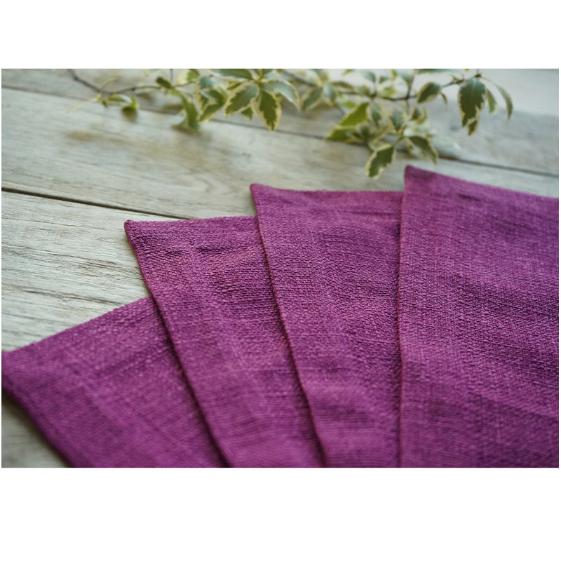 Napperon en tissu résistant aux taches Galanga, Mauve