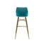 Upholstered Counter Stool with Metal Frame-1651201770