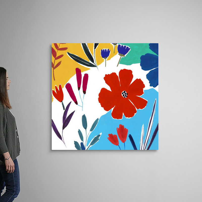 Reproduction d’art sur toile, "gaifulness II" par Isabelle Z, H 48 po x l 48 po x P 1,25 po, Toile tendue