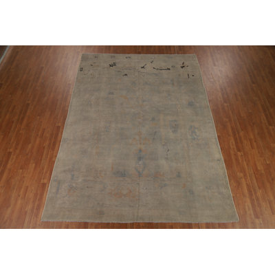 Antique Wool Oushak Oriental Area Rug 11