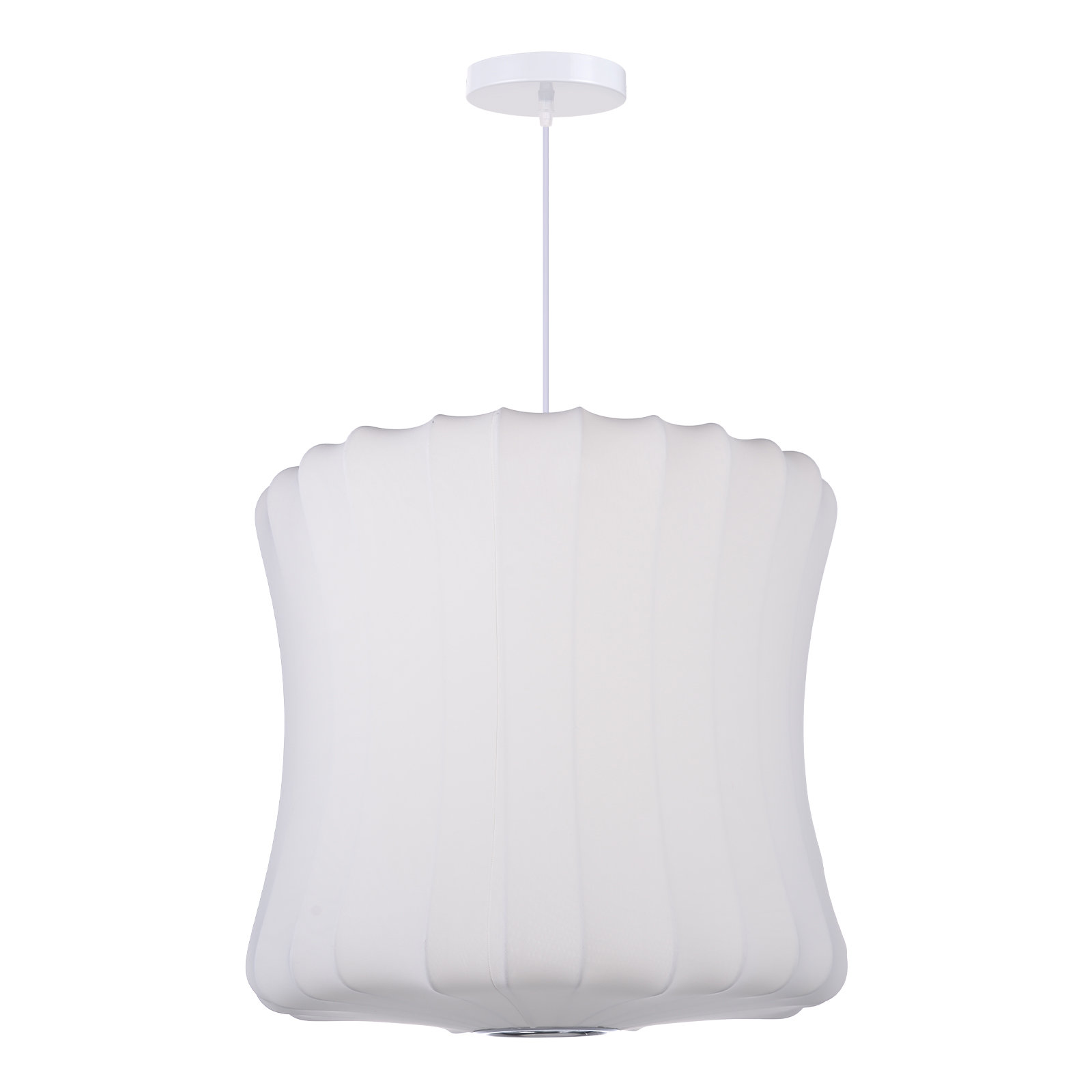 1 - Light Hourglass Fabric Pendant Light