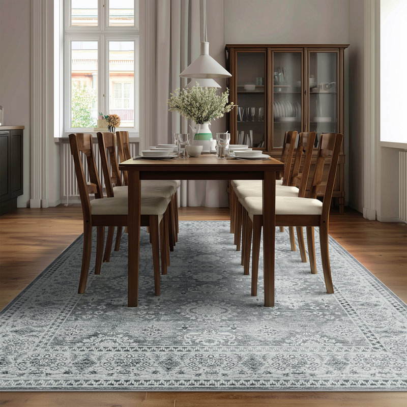 Persian Performance Machine Washable Indoor Area Rug, Rectangle 10' x 8'