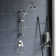 Kauai III 8-in Rain Showerhead Shower System with Slide Bar and Integrated Soap Dish 1.8 GPM