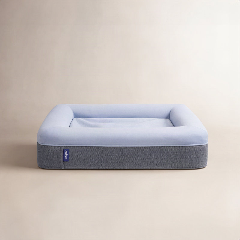 The Casper Dog Bed, Large (45" W x 35" D x 7"H), Blue