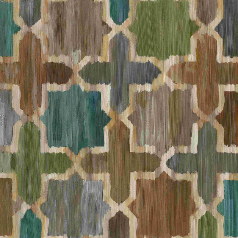 Ikat Symmetry II, H 12 po x l 12 po