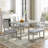 6-piece Dining Table Set With 4 Upholstered Chairs And Bench,dining table set,dining room set-277266658-277266668-277266659