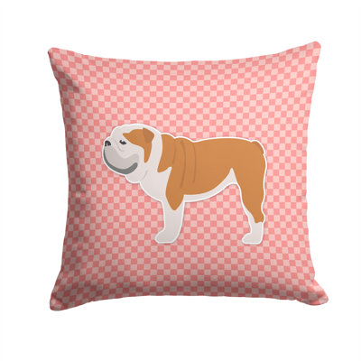 Coussin décoratif intérieur/extérieur carré english bouledogue