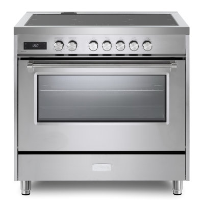Cuisinière à induction 36 pouces Verona Ultima Series avec 5 éléments à induction (acier inoxydable)