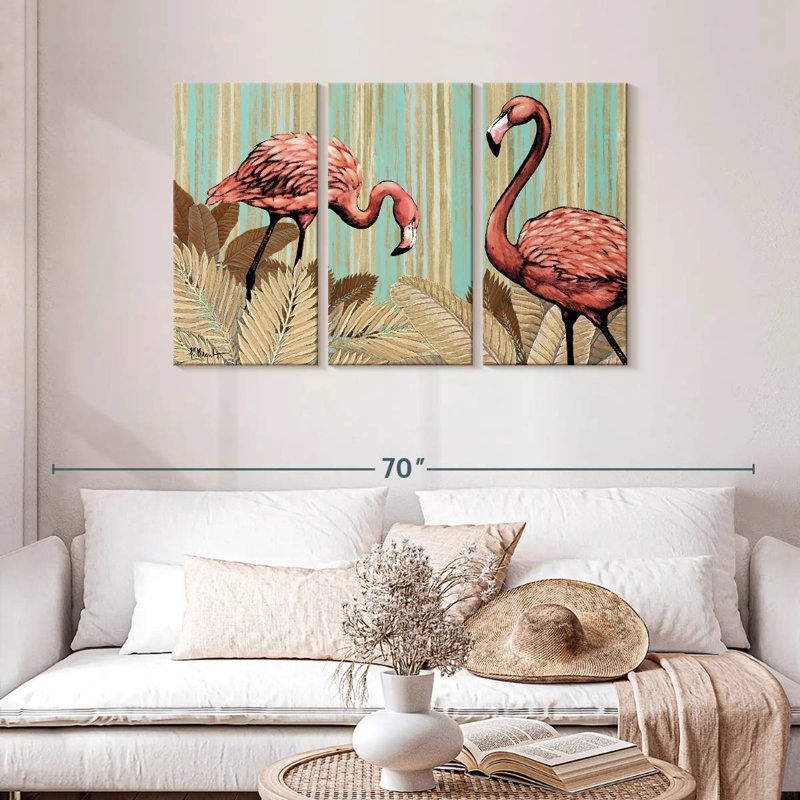 Brampt Retro Flamingo, 28" H x 45" W
