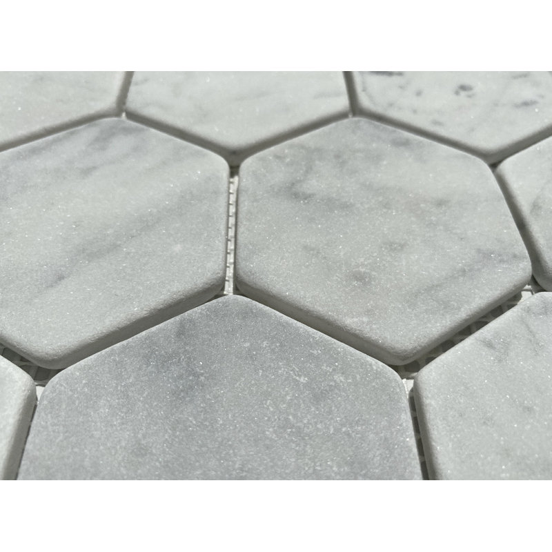 11" x 12" Marble Honeycomb Mosaic Wall & Floor Tile