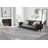 Callao Damask Machine Woven Silver Gray/Ivory Area Rug-292773329