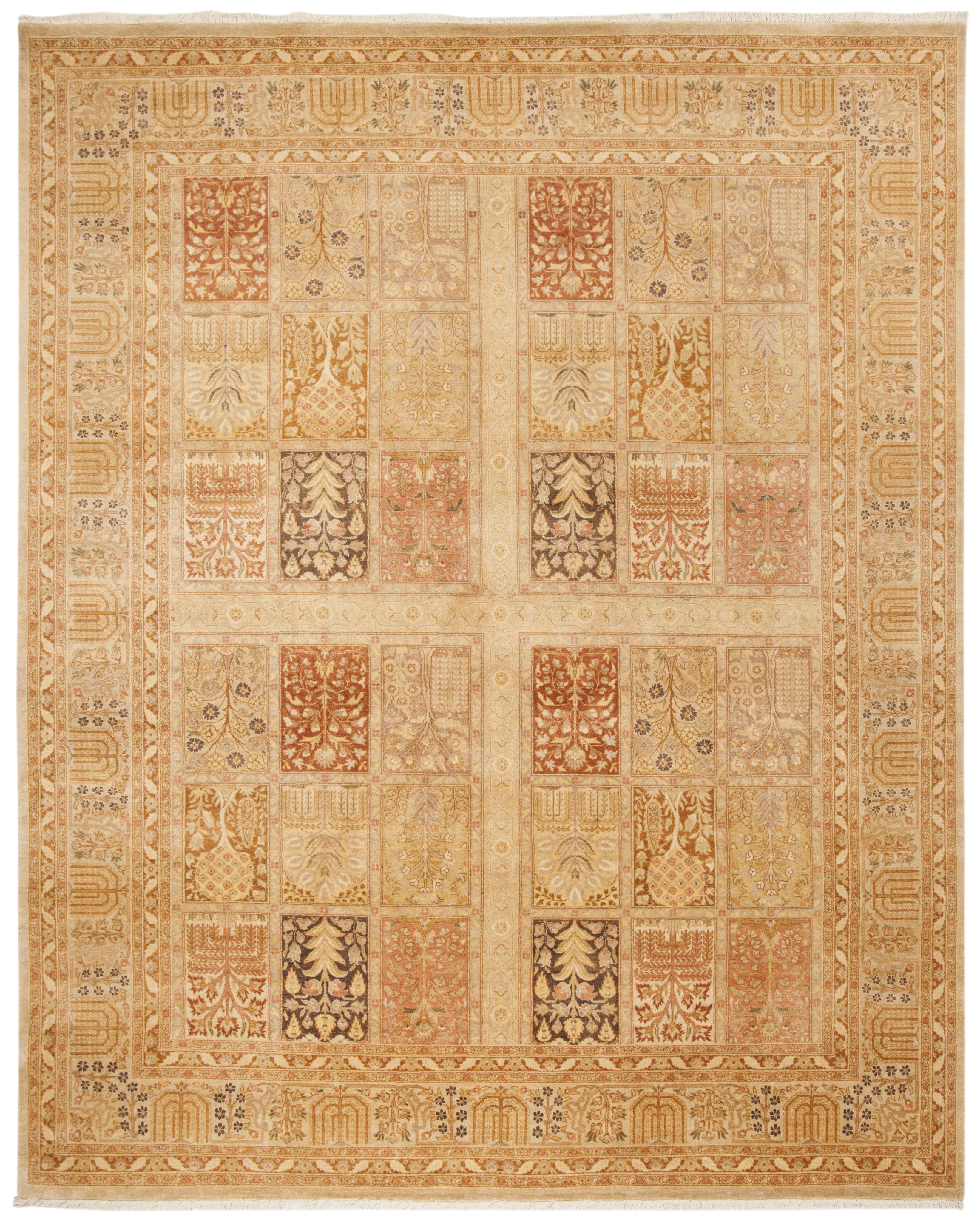 Theda Rug Safavieh Heirloom Hand Knotted Wool Geometric Rug | Wayfair