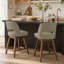 Tabouret de bar pivotant en similicuir Bisto-1251283857-1251283862