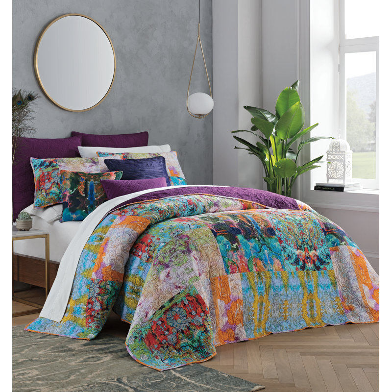 Harper Multicolor Cotton Bohemian Full/Queen Quilt