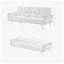 72.4" W x 24.8" D x 31.1" H Velvet Convertible Sleeper Sofa Bed with Nailhead Trim