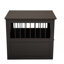 Wood Dog Crate Furniture, End Table Designed Dog Kennel With Side Slats