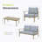 Mariene 4 - Person Patio Conversation Set with Cushions-101250511-101250512