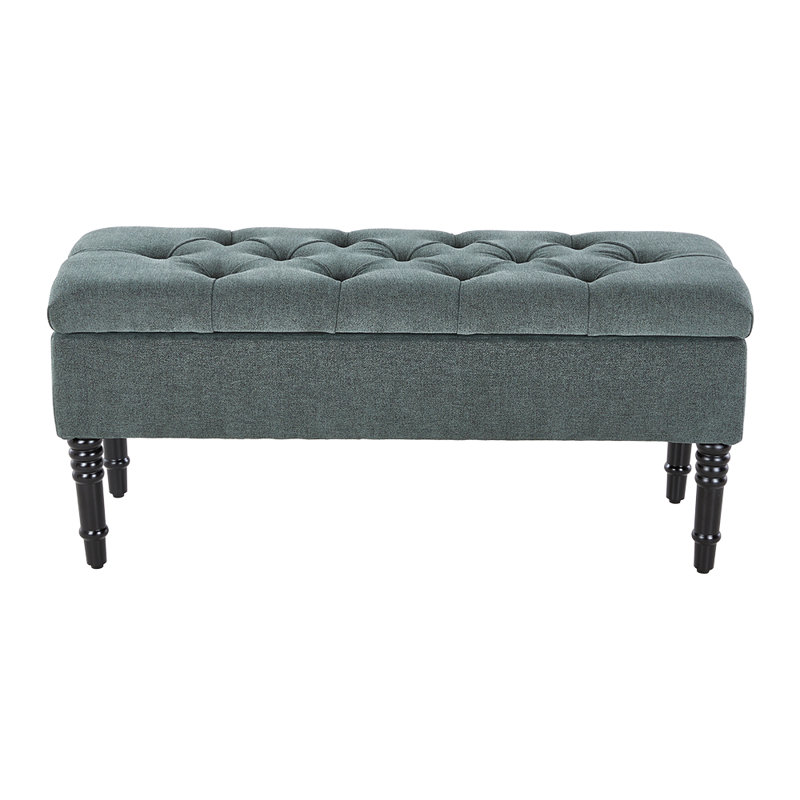 Ashyiah Linen Upholstered Storage Bench