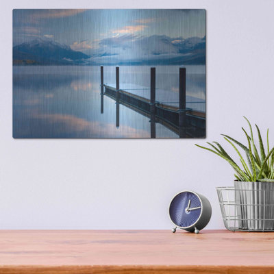 «Lake Mcdonald Dock» par Alan Majchrowicz - photographie non encadrée sur métal