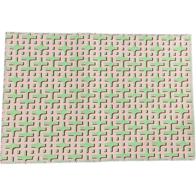 Chiang Mai Microfiber Rectangle Washable Rug, Palm Springs, Rectangle 9' x 12'