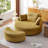Dashton Upholstered Barrel Chair with Ottoman-797646692