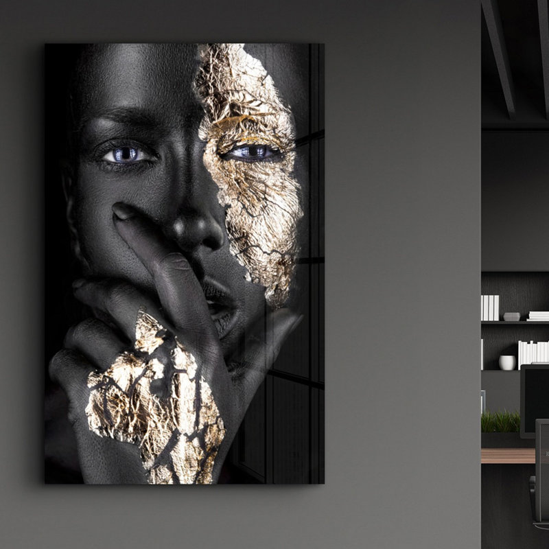 Peinture élégante en verre trempé de 27,6 po x 43,3 po | 100% verre trempé, épaisseur: 0,16 pouce | Œuvre imprimée UV, parfaite pour la décoration intérieure et les intérieurs modernes, des visuels époustouflants pour toute pièce