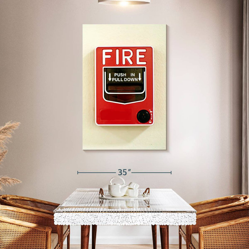 Alcaraz Fire Alarm, 48" H x 32" W